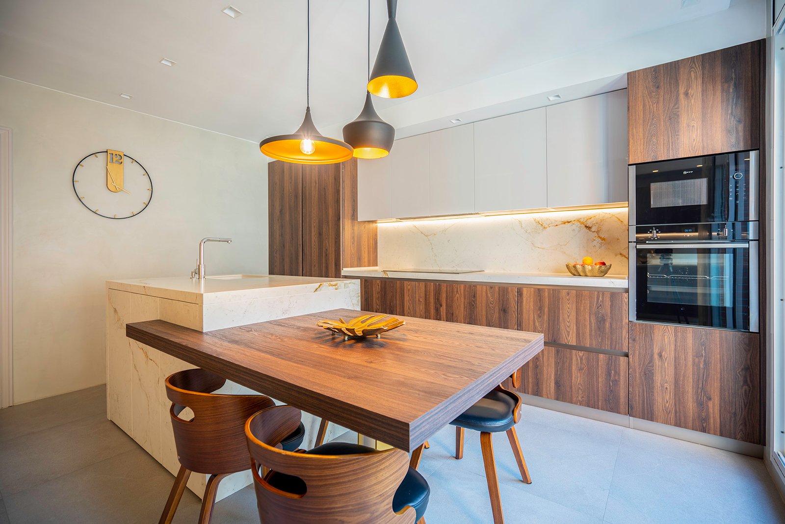 Cocina reformada en Badalona