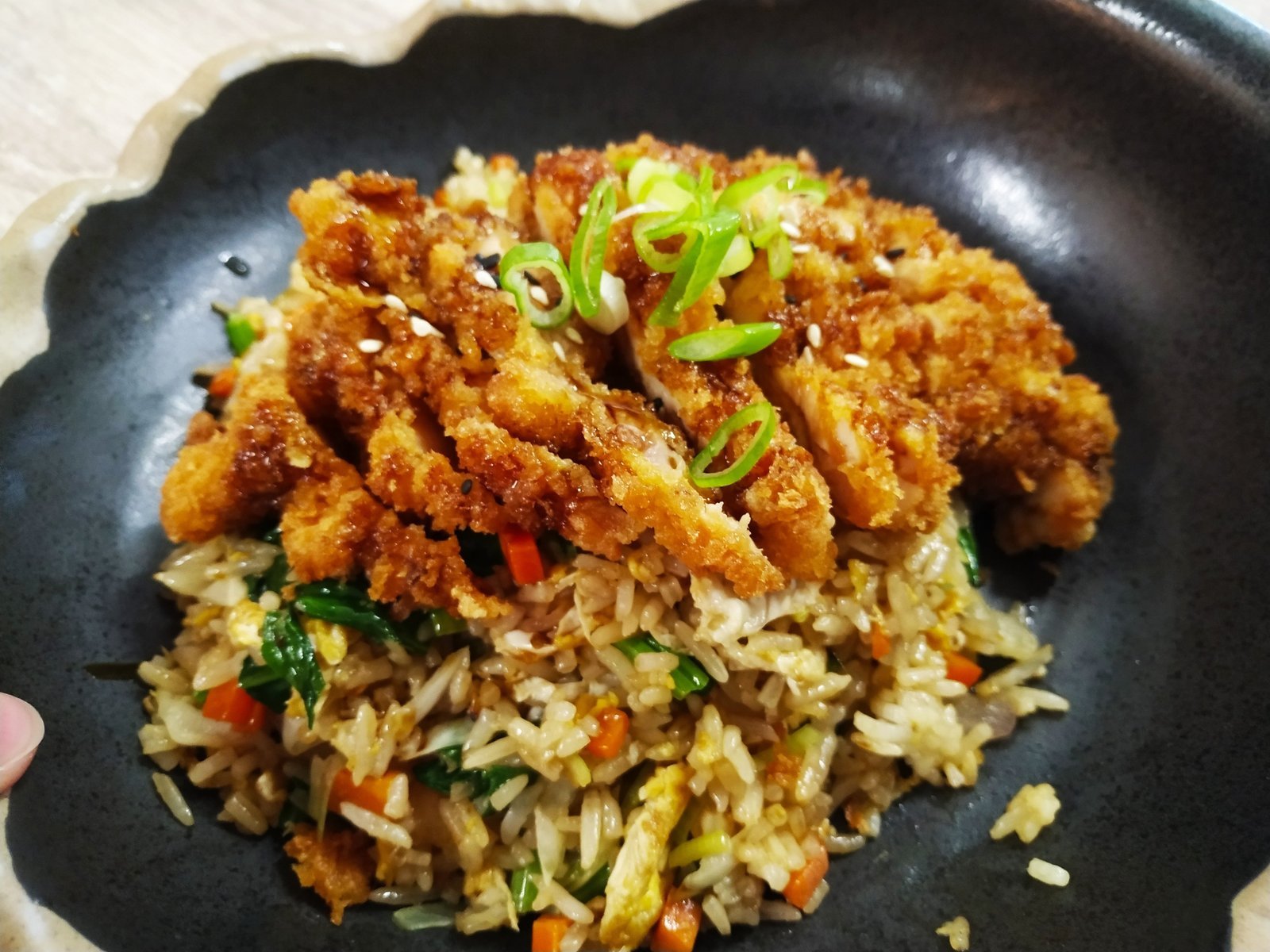 Chicken yakimeshi